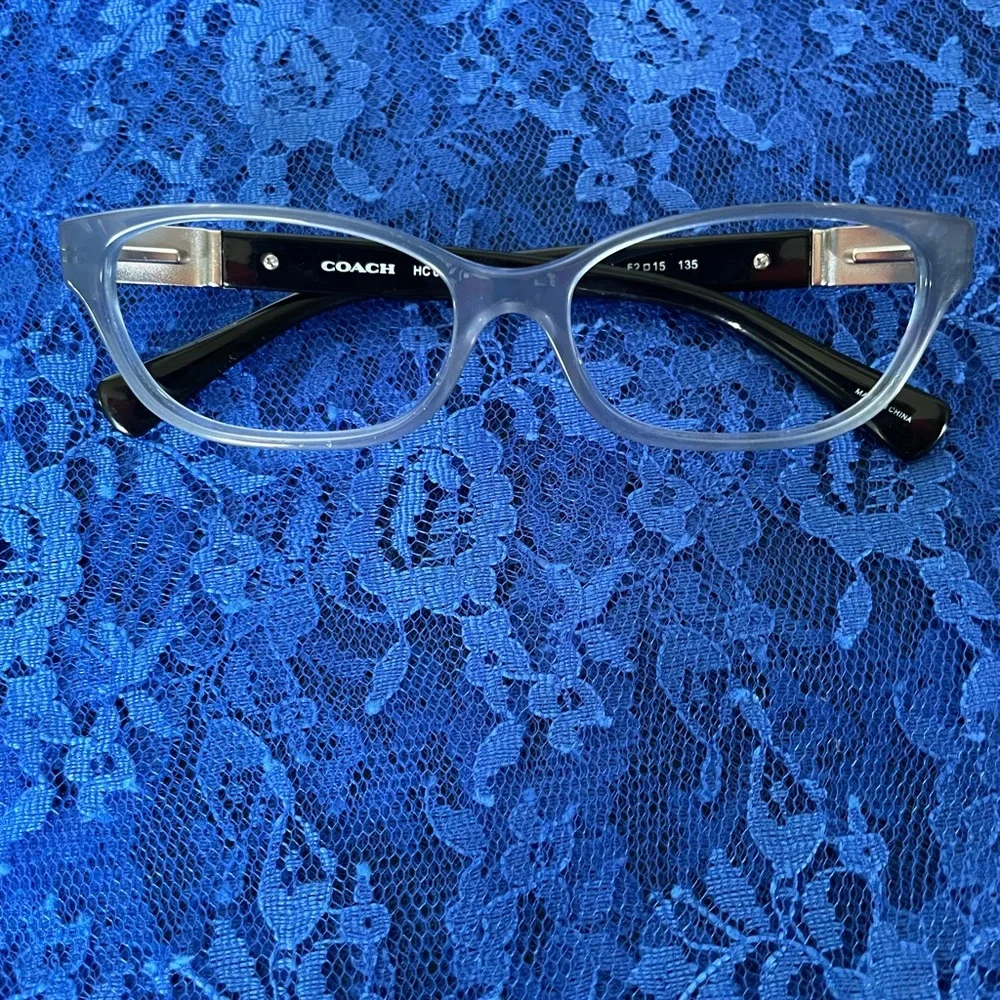 COACH Eyeglasses Frame. 52/15/135, Blue-Gray Color